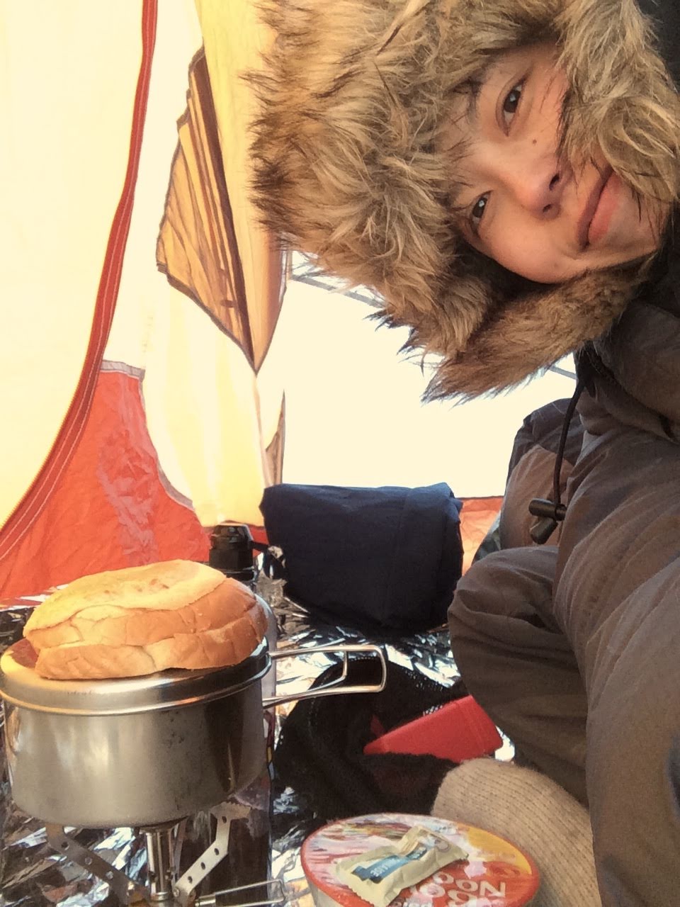 me camping in -30°C